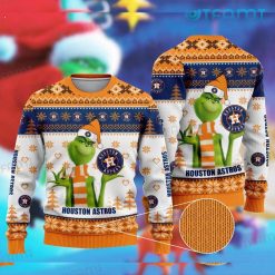 Astros Christmas Sweater Grinch Logo Houston Astros Gift