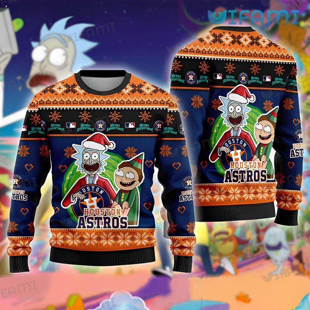Astros Christmas Sweater Rick And Morty Logo Houston Astros Gift -  Personalized Gifts: Family, Sports, Occasions, Trending