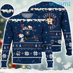 Astros Christmas Sweater Snoopy Doghouse Lights Houston Astros Gift