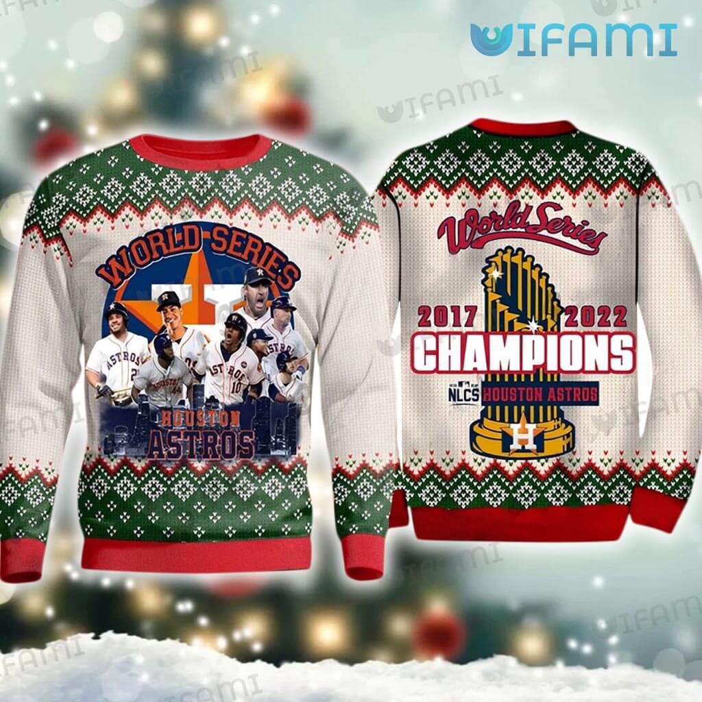 Astros Christmas Sweater Team 2017 2022 World Series Champions Houston  Astros Gift - Personalized Gifts: Family, Sports, Occasions, Trending