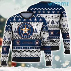 Astros Christmas Sweater Zigzag Pattern Houston Astros Gift