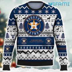 Astros Christmas Sweater Zigzag Pattern Houston Astros Gift