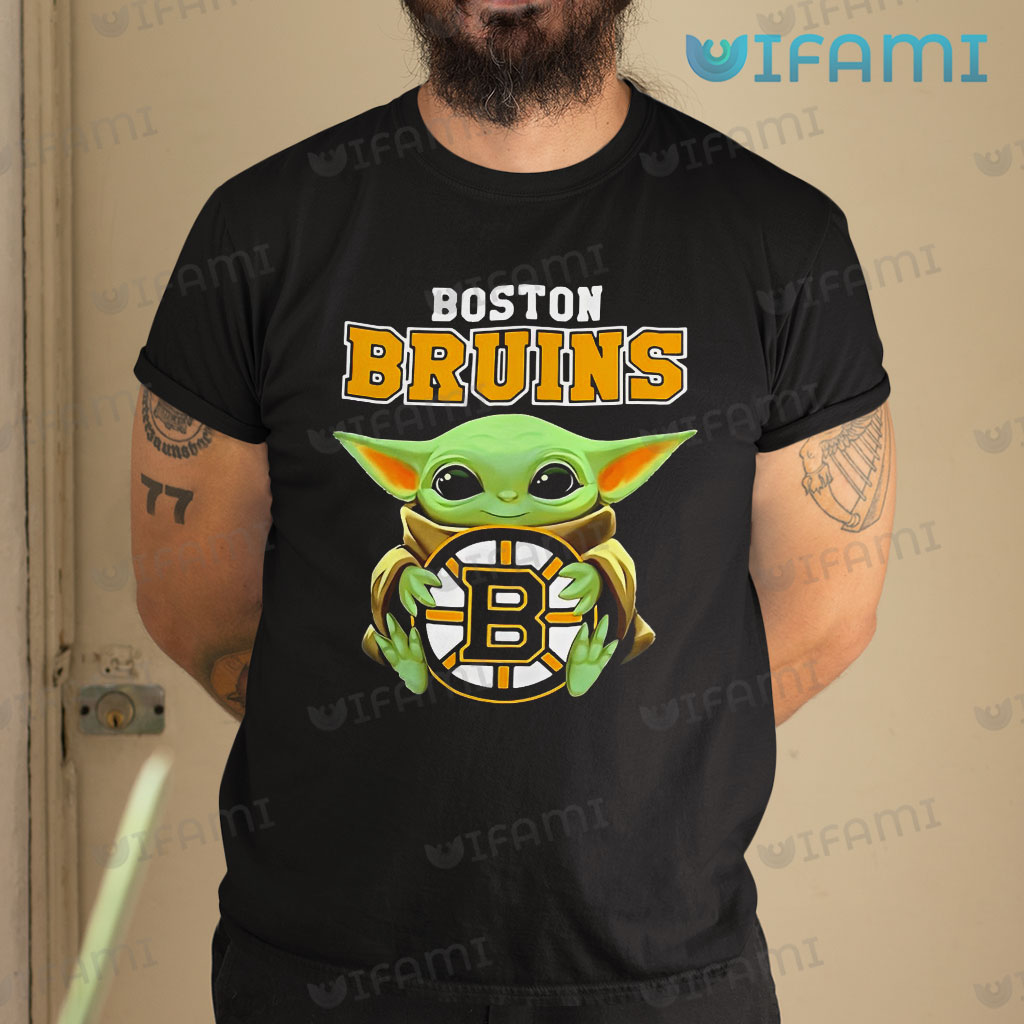 Thank the Force for this Bruins Baby Yoda Shirt