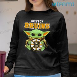 Boston Bruins Shirt Baby Yoda Holding Logo Bruins Sweashirt