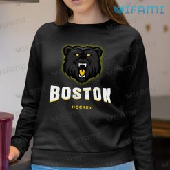 Boston Bruins Shirt Black Hockey Bear Bruins Sweashirt