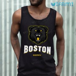 Boston Bruins Shirt Black Hockey Bear Bruins Tank Top