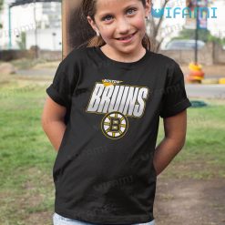 Boston Bruins Shirt Black Logo Classic Bruins Kid Shirt