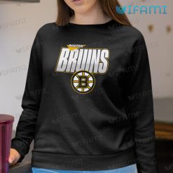 Boston Bruins Shirt Black Logo Classic Bruins Sweashirt