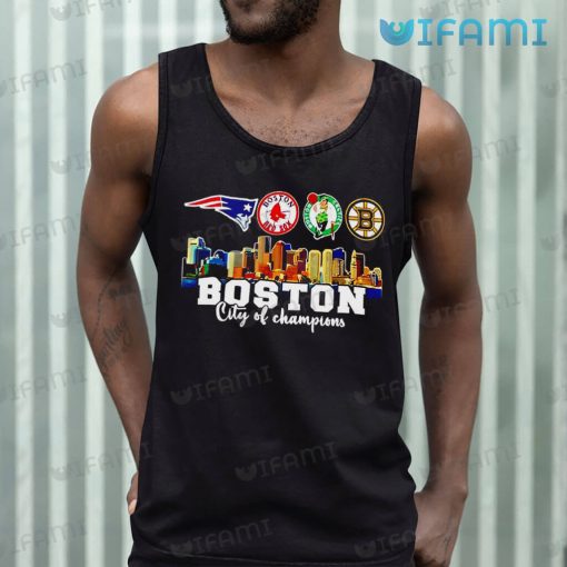 Boston Bruins Shirt Boston City Of Champions Patriots Red Sox Celtics Bruins Gift