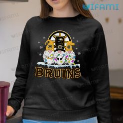 Boston Bruins Shirt Gnomes Christmas Bruins Sweashirt