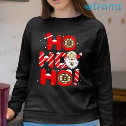 Boston Bruins Shirt Ho Ho Ho Santa Claus Bruins Sweashirt