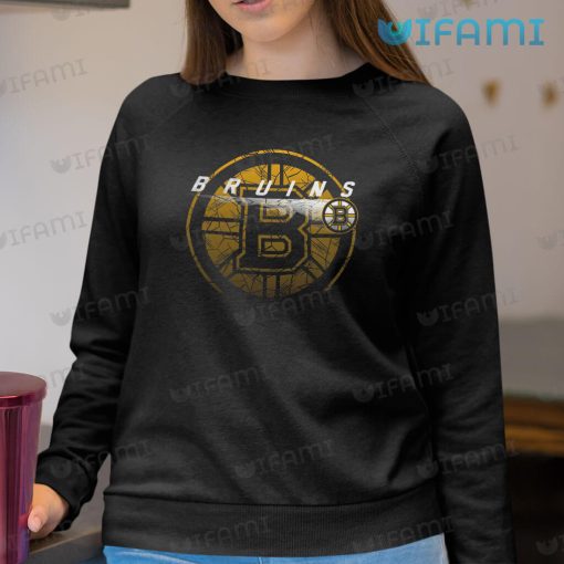 Boston Bruins Shirt Ice Texture Logo Bruins Gift