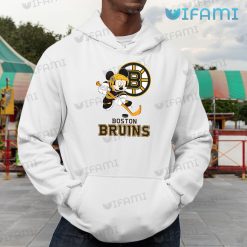 Boston Bruins Shirt Mickey Mouse Playing Hockey Bruins Gift