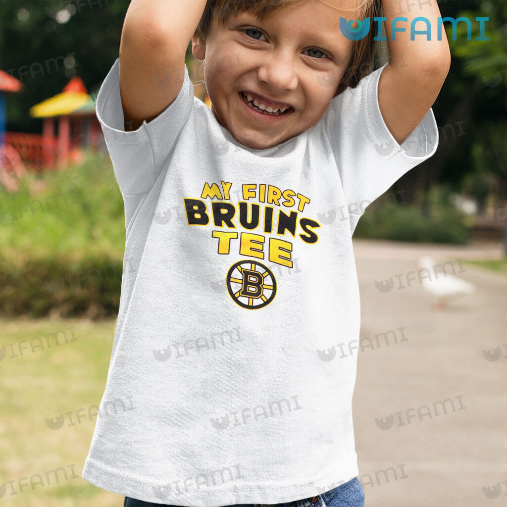 Boston Bruins Shirt My First Bruins Tee Bruins Gift - Personalized Gifts:  Family, Sports, Occasions, Trending