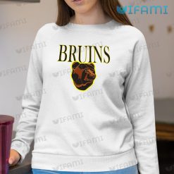Boston Bruins Shirt Pooh Bear White Classic Bruins Sweashirt