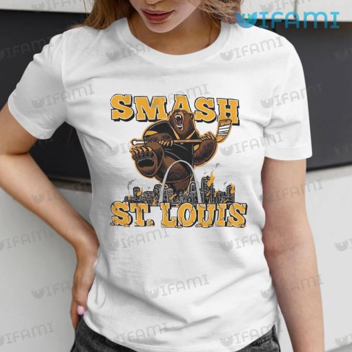 Boston Bruins Shirt Smash Bear Skyline Bruins Gift
