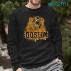 Boston Bruins Shirt Wall Pattern Hockey Bear Bruins Sweashirt