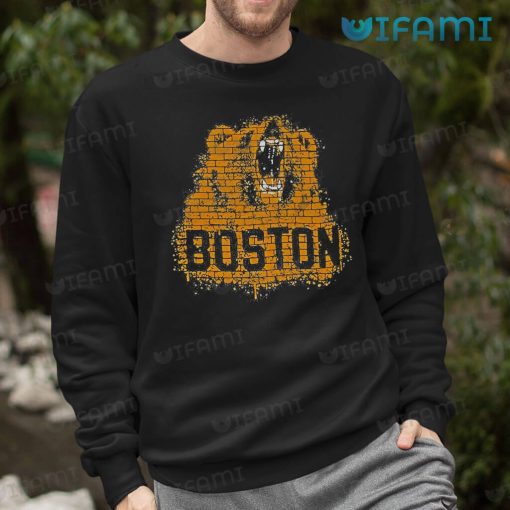 Boston Bruins Shirt Wall Pattern Hockey Bear Bruins Gift