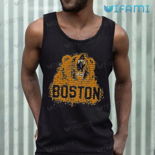 Boston Bruins Shirt Wall Pattern Hockey Bear Bruins Gift