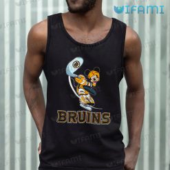 Boston Bruins T Shirt Mickey Mouse Playing Hockey Bruins Tank Top