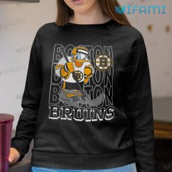 Bruins Shirt Donald Duck Hockey Graphic Design Boston Bruins Sweashirt