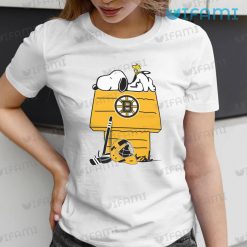 Bruins Shirt Snoopy Woodstock On The Roof Boston Bruins Present