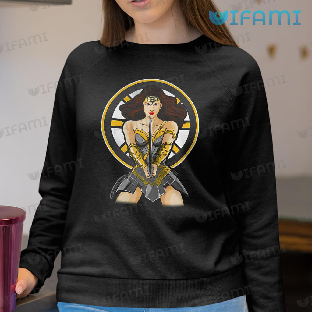 Bruins wonder woman DC sword comics Boston Bruins golf shirt, hoodie,  longsleeve, sweater