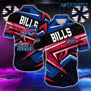 Buffalo Bills Button Up Shirt Logo Red Blue Buffalo Bills Gift