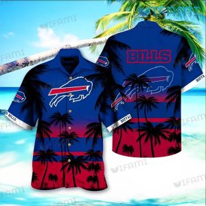 Buffalo Bills Hawaiian Shirt Beach Coconut Tree Logo Buffalo Bills Gift