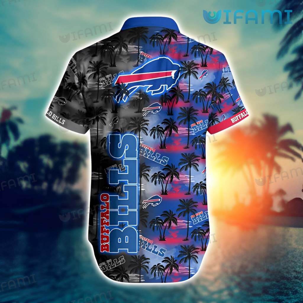 Buffalo Bills Hawaiian Shirt Dark Sunset Coconut Buffalo Bills Gift
