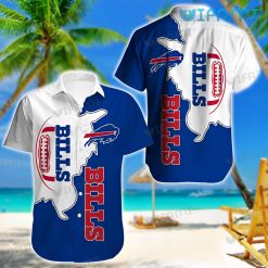 Buffalo Bills Hawaiian Shirt Football White Blue Buffalo Bills Gift