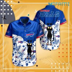 Buffalo Bills Hawaiian Shirt Funny Black Cat Buffalo Bills Gift Idea