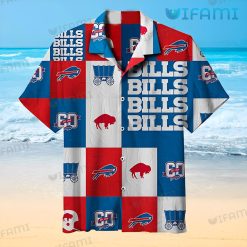 Buffalo Bills Hawaiian Shirt Logos Block Buffalo Bills Gift