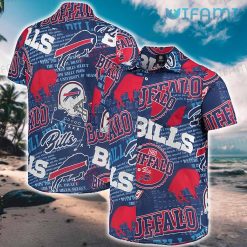 Buffalo Bills Hawaiian Shirt Logos Pattern Buffalo Bills Gift