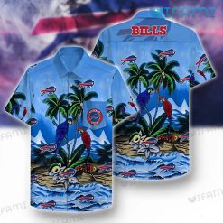 Buffalo Bills Hawaiian Shirt Parrots Couple Buffalo Bills Gift Idea