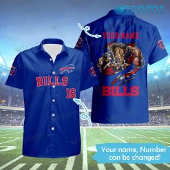 Buffalo Bills Hawaiian Shirt Personalized Name Mascot Buffalo Bills Gift