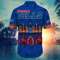 Buffalo Bills Hawaiian Shirt Pineapple Guitar Tropical Palm Leaves Buffalo Bills Present Back