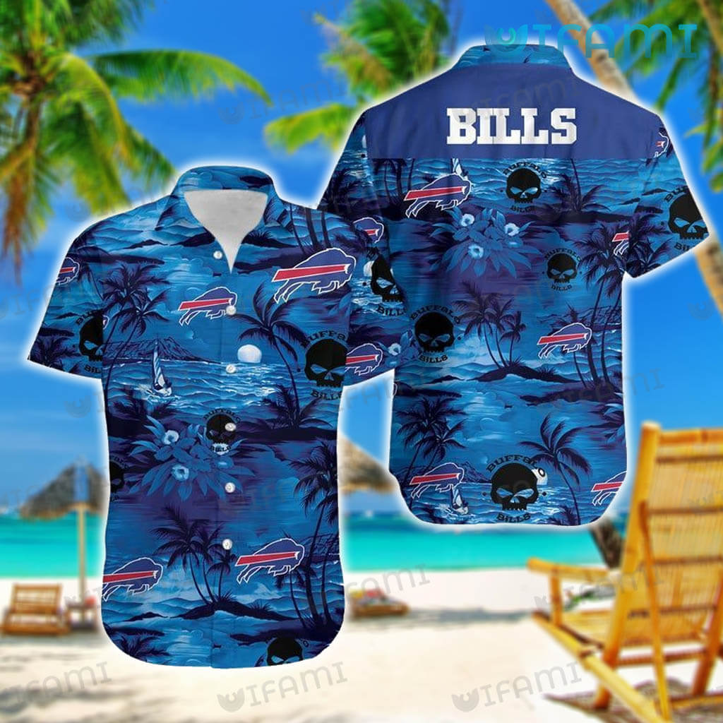 Buffalo Bills Hawaiian Shirt Skull Coconut Buffalo Bills Gift