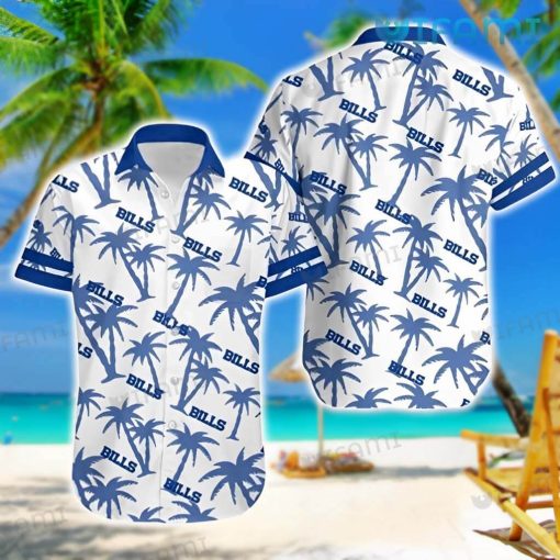 Buffalo Bills Hawaiian Shirt White Blue Coconut Buffalo Bills Gift