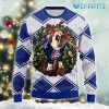 Chicago Cubs Sweater Christmas Wreath Pug Cubs Gift