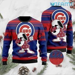 Chicago Cubs Sweater Snoopy Dabbing Cubs Gift