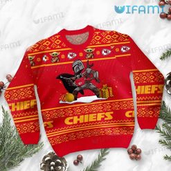 Chiefs Christmas Sweater Baby Yoda Boba Fett Kansas City Chiefs Present