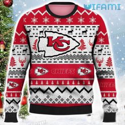 Chiefs Christmas Sweater Chevron Pattern Kansas City Chiefs Present