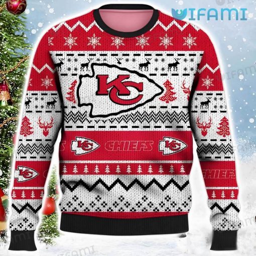 Chiefs Christmas Sweater Chevron Pattern Kansas City Chiefs Gift