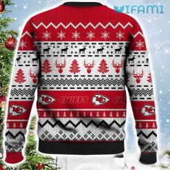 Chiefs Christmas Sweater Chevron Pattern Kansas City Chiefs Present Back