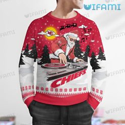 Chiefs Christmas Sweater DJ Santa Claus Kansas City Chiefs Present