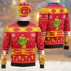 Chiefs Christmas Sweater Grinch Santa Hat Kansas City Chiefs Gift