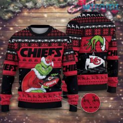 Chiefs Christmas Sweater Grinch Stole Logo Kansas City Chiefs Gift