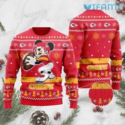 Chiefs Christmas Sweater Mickey Football Player Kansas City Chiefs Gift