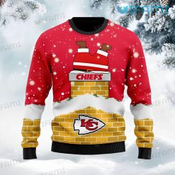 Chiefs Christmas Sweater Santa Chimney Kansas City Chiefs Gift